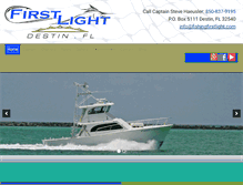Tablet Screenshot of fishingfirstlight.com